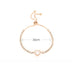 Loving Heart Zircon Simple Rhinestone Female Strap Lace Bracelet - Minihomy