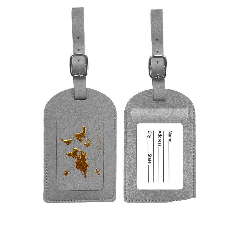 Leather Luggage Tags - Personalized Name Tag for Travel