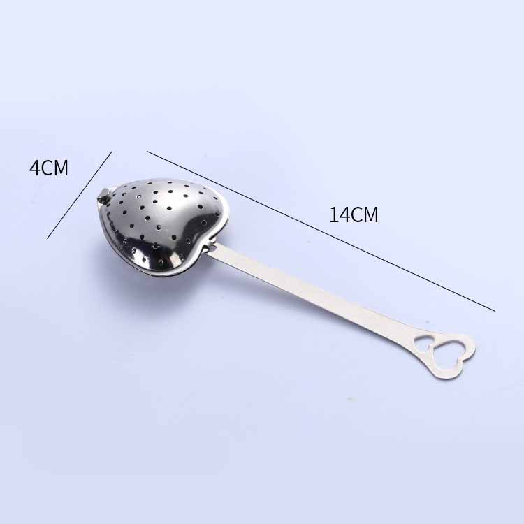 Brew the Perfect Cup Every Time with this Heart-Shaped Stainless Steel Tea Strainer - Minihomy