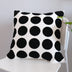 Black And White Line Embroidered Pillow Modern And Simple - Minihomy