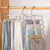 5-in-1 Multifunctional Wardrobe Hangers - Stainless Steel Clothes Hangers for Pants, Shirts, & More - Minihomy