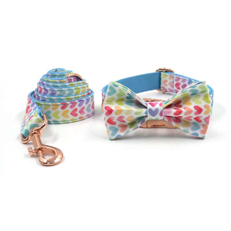 Pet Collar Leash Bow Trash Bag Set - Minihomy