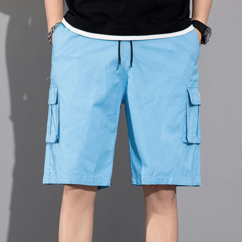 Casual Drawstring Cargo Shorts With Multi Pocket Summer Outdoor Men's Beach Pants: Your Essential Summer Companion - Minihomy