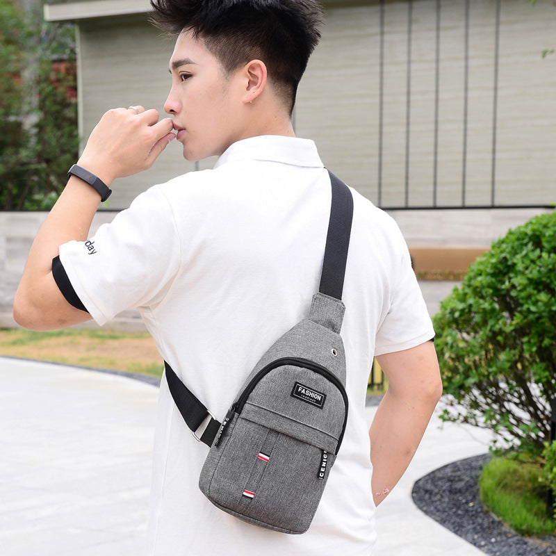 Men's Chest Bag Sports Messenger Crossbody Bag - Minihomy