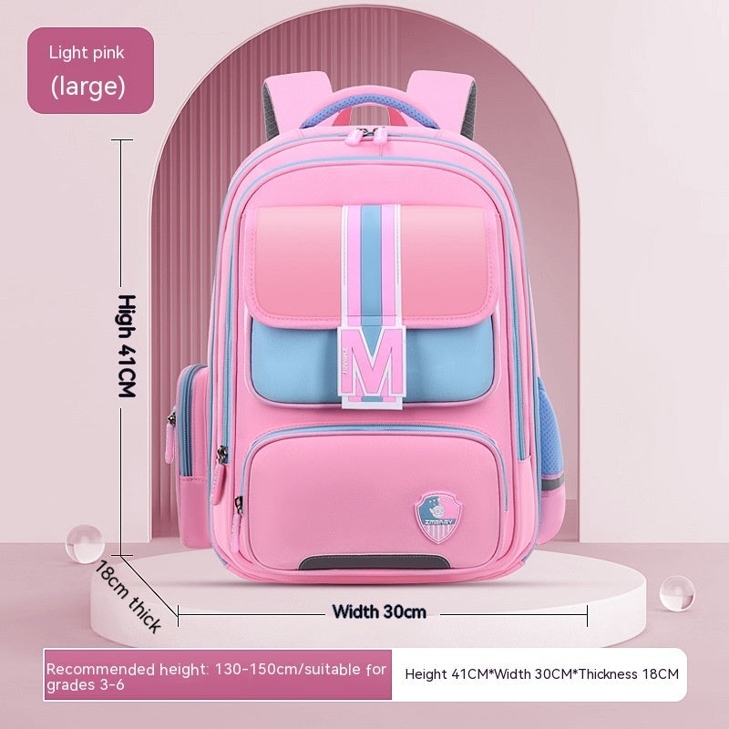 Lightweight School Backpack for Kids - Large Capacity, Spine Protection for Primary School Students - Minihomy