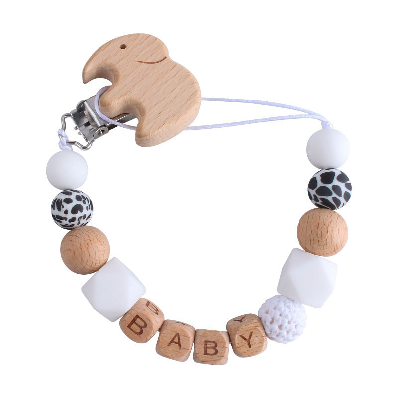 Baby Products Cartoon Animal Beech Pacifier Clip - Minihomy