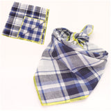 Pup Up the Style: Plaid Double Sided Cotton Pet Scarf!