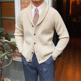 Thick Vintage Knitted Cardigan For Men Retro