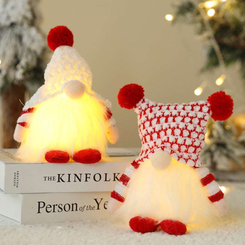 Christmas Faceless Doll With Lights - Minihomy