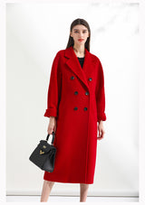 Women's Double Breasted Double Faced Cashmere Coat