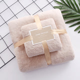 High-density Coral Fleece Towel Bath Towel Set - Minihomy