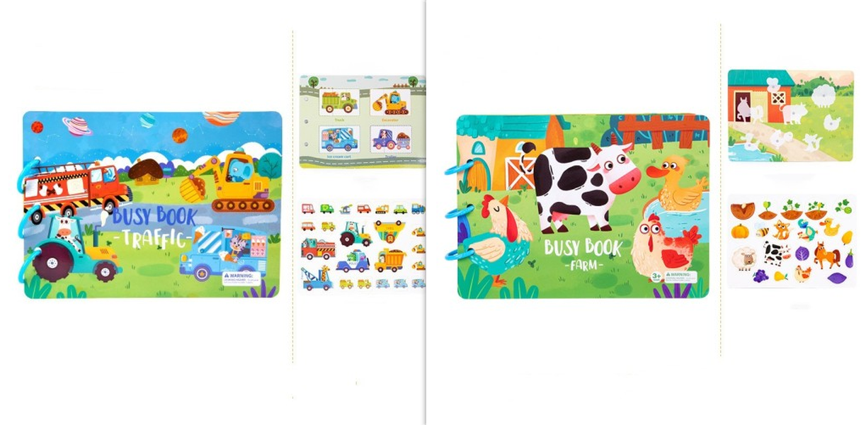 Children's Busy Book Educational Toys Repeated Paste - Minihomy