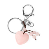 Love Natural Stone Crystal Keychain - Minihomy