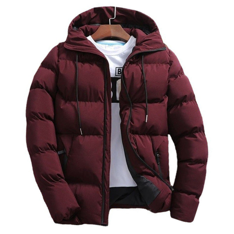 Men's Pure Cotton Padded Jacket Hooded Coat - Minihomy