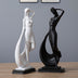 Nordic Minimalist Abstract Sculpture Statue Resin Crafts - Minihomy