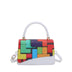 Fashion Retro Contrast Color Check Women's One Shoulder Crossbody Bag - Minihomy