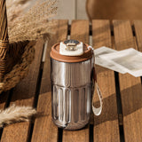 Double Wall Vacuum Insulated Coffee Cup - Keep Drinks Hot or Cold - Minihomy