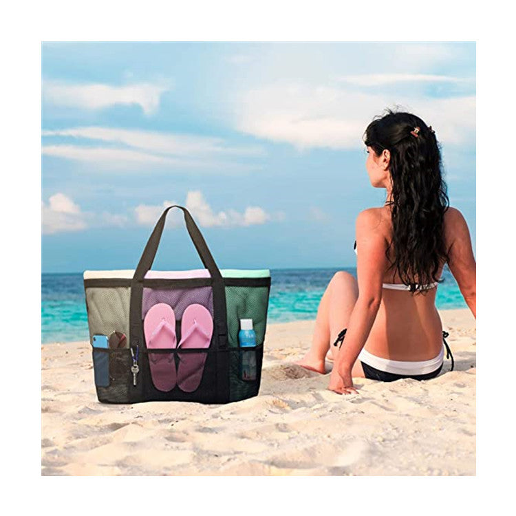 Large-capacity Mesh Portable Beach Bag - Minihomy