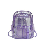 Clear PVC Backpack: Large Capacity School Bag for Students