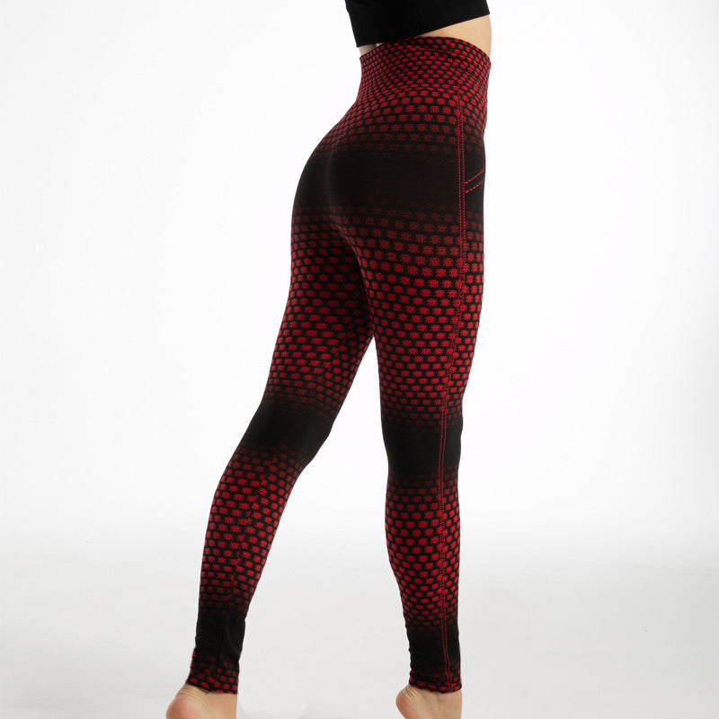 Gym High Waist Leopard Print Leggings - Minihomy