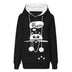 Casual Cat Print Hoodie With Big Pocket for Pets - Women's Long Sleeve Sweater - Minihomy