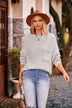 Dolman Sleeve Sweater With Pocket Solid Color Pullover Tops Women - Minihomy