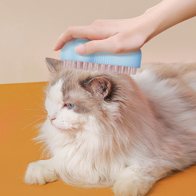 Electric Cat Dog Spray Comb - Pet Grooming Brush with UV Light and Steam Technology - Minihomy