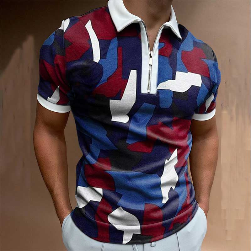 Men's Polo Shirt Men Solid Polo Shirts Brand Men Short-Sleeved Shirt - Minihomy