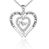 Double Love Necklace MOM Diamond - Minihomy