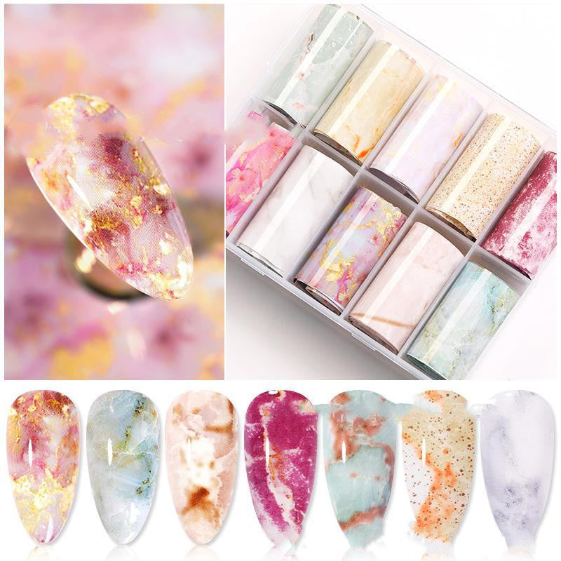 Nail Art Star Transfer Paper Set Nail Sticker - Minihomy