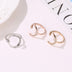 Moon And Star Opening Rings: Fashionable Rhinestone Jewelry - Minihomy