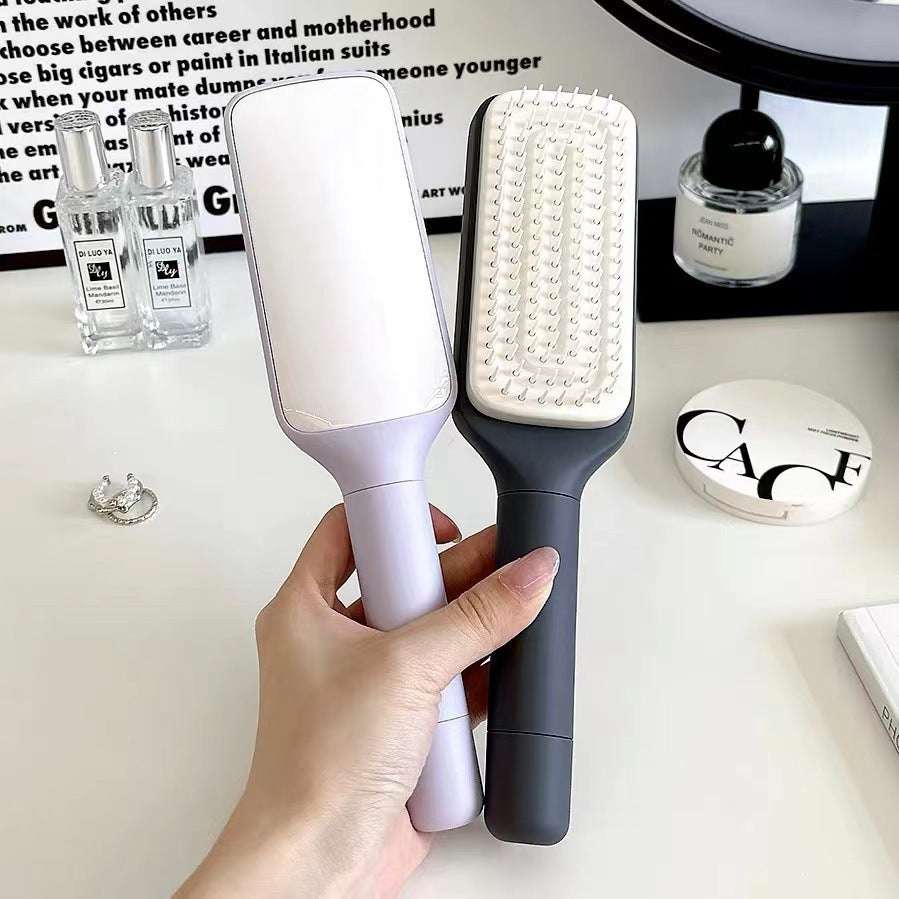 4 In 1 Self Cleaning Hair Brush New Self-Cleaning Anti-Static Massage Comb Scalable Rotate Lifting Self Cleaning Hairbrush - Minihomy