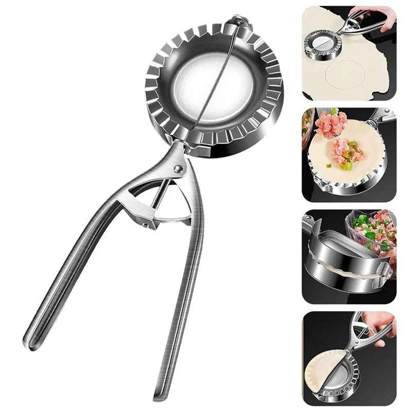 Kitchen Dumpling Mold - Stainless Steel Dumpling Machine Pressing Home Baking Tool - Minihomy