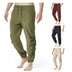 Men's Cotton And Linen Drawstring Elastic Waist Yoga Pants - Minihomy