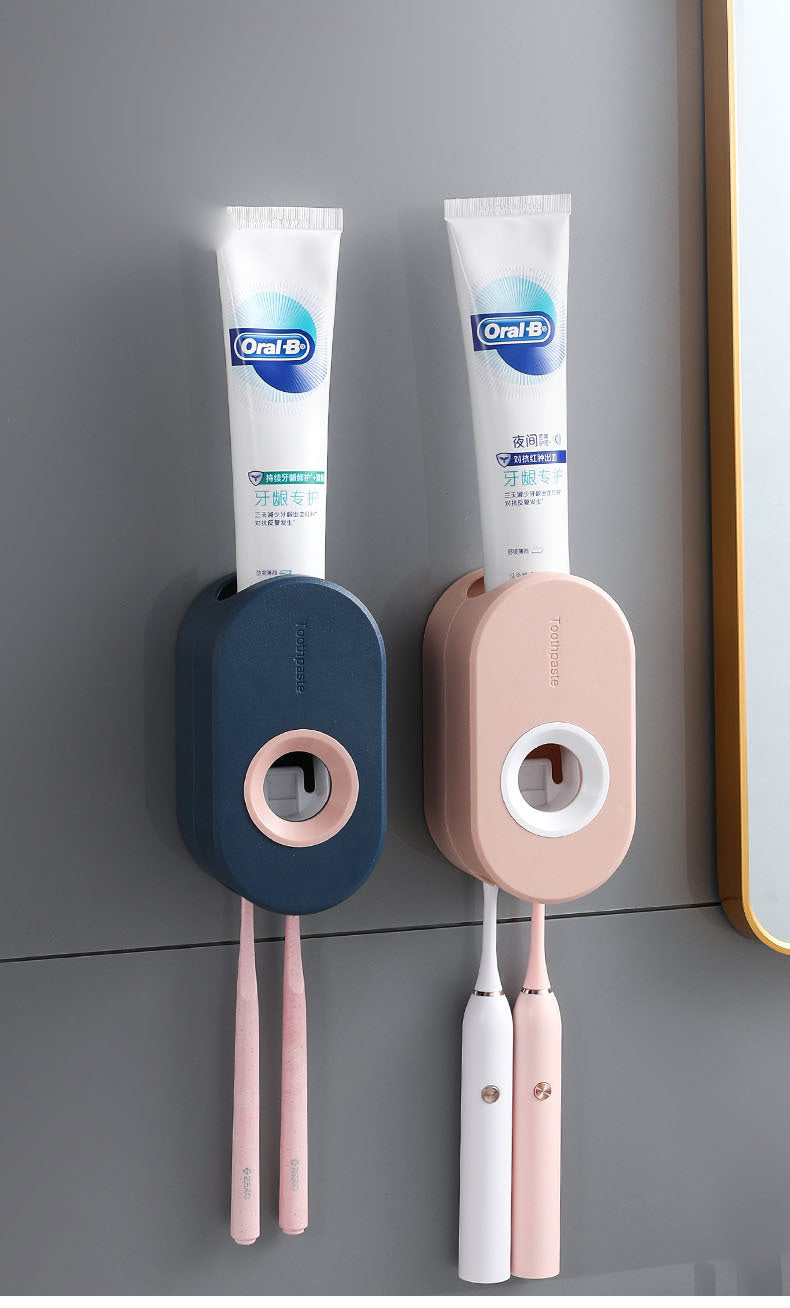 Toothpaste Dispenser for Bathroom - Plastic, Easy Squeeze & No Mess