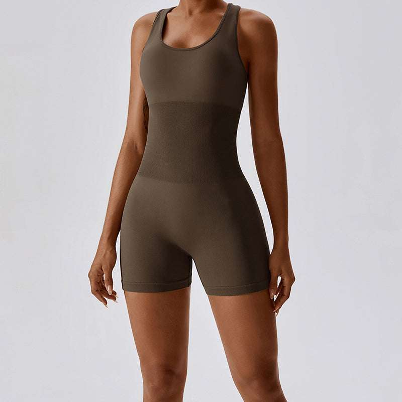 High Elasticity Integrated Back Yoga Suit - Minihomy