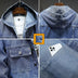 Hooded Denim Jacket Men's Spring - Minihomy