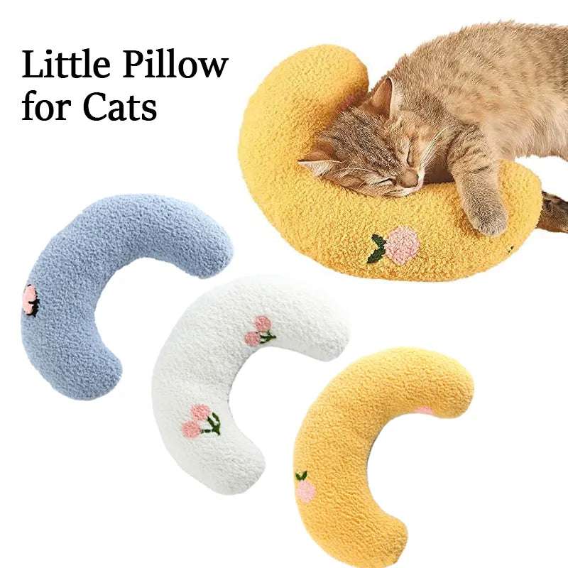 Little Pillow for Cats - Neck Protector Deep Sleep Puppy U-Shaped Pillow - Minihomy