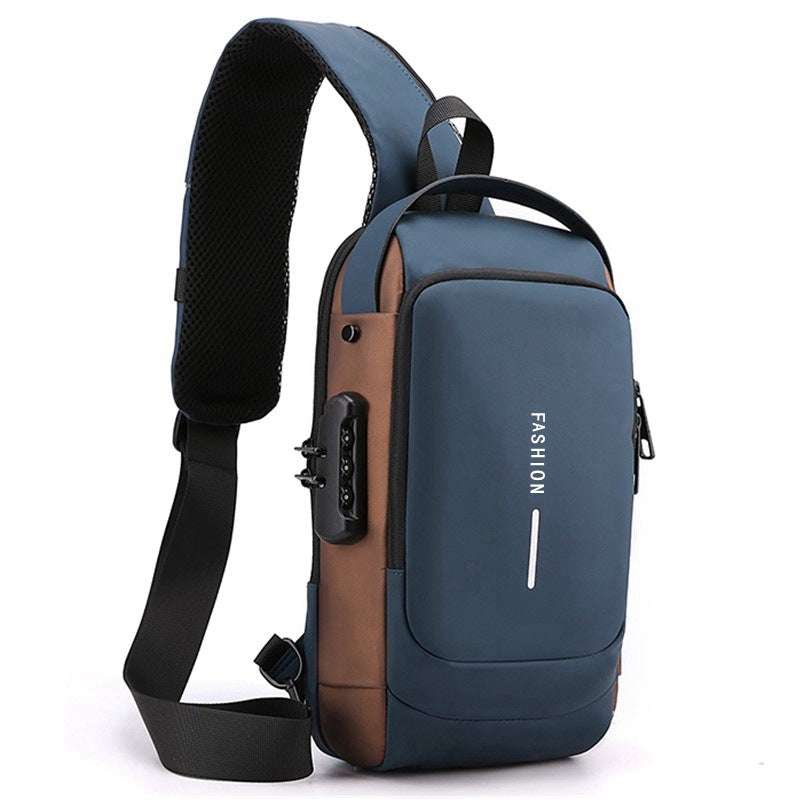 Motorcycle Chest Bag with Password Anti-theft Feature for Men - Minihomy