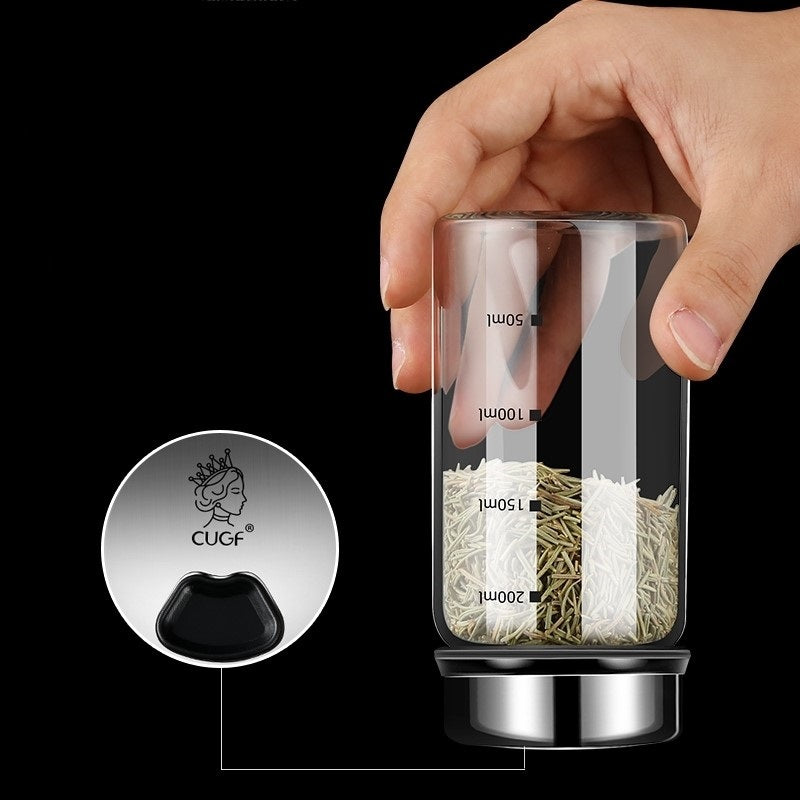 Rotary Seasoning Bottle Kitchen Household Glass Seasoning