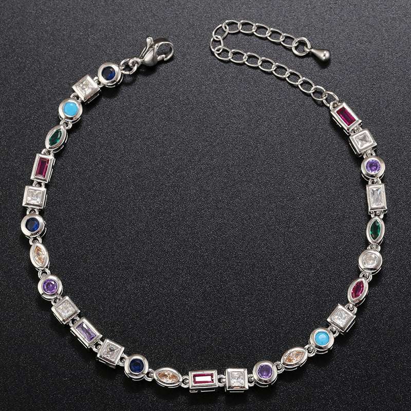 Colorful Crystals Bracelet Necklace For Women - Minihomy