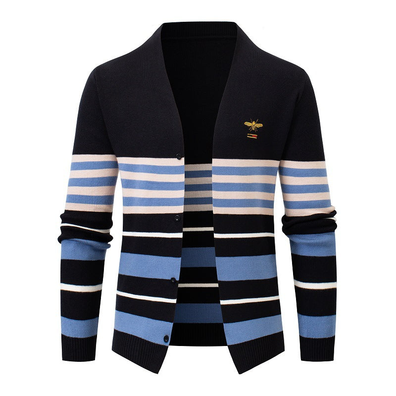 Men's Knit Cardigan Fashion Jacket Knitwear Outer Sweater - Minihomy