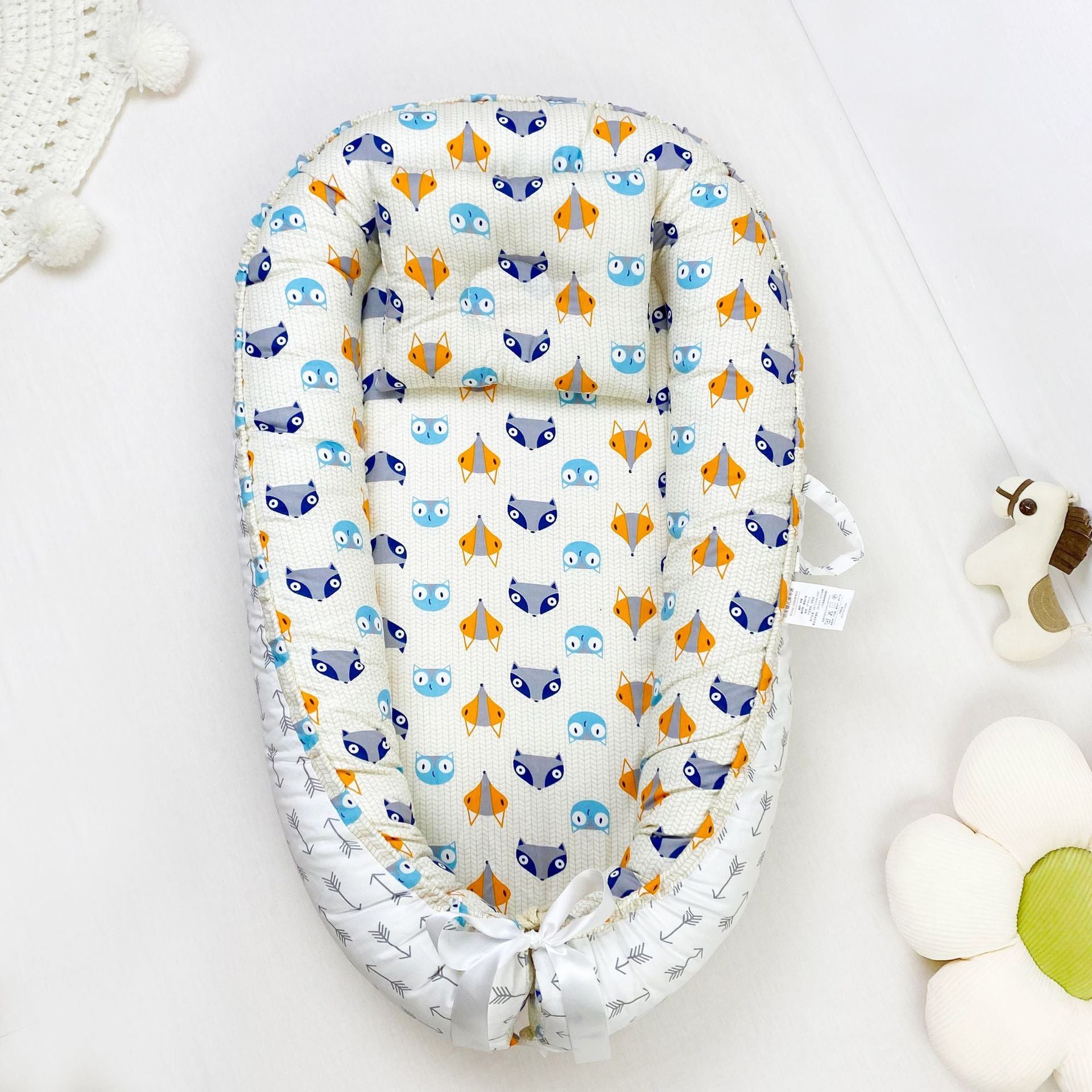 Pure Cotton Baby Nest Bed Portable Newborn Baby Bed