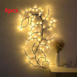 Vines With Lights Christmas Garland - Flexible DIY Willow Vine Branch LED Light