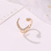 Moon And Star Opening Rings: Fashionable Rhinestone Jewelry - Minihomy