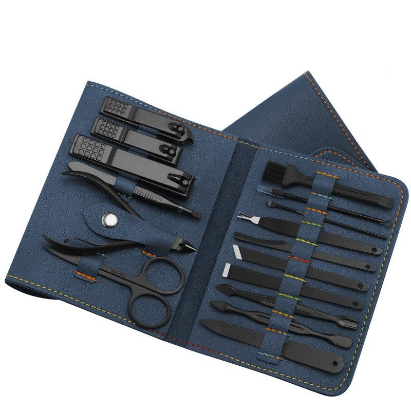 Elevate Your Grooming Routine with the Stylish 16-Piece Manicure Set - Minihomy