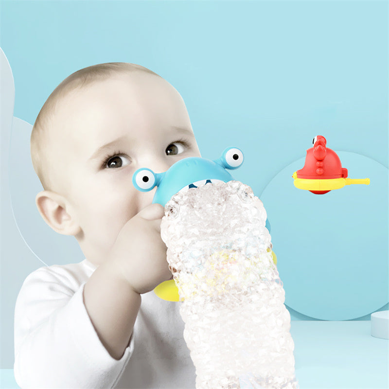 Bubble Machine Baby Bath Toy Pool Foam Making Machine Kids Play Water Games Toy Set - Minihomy