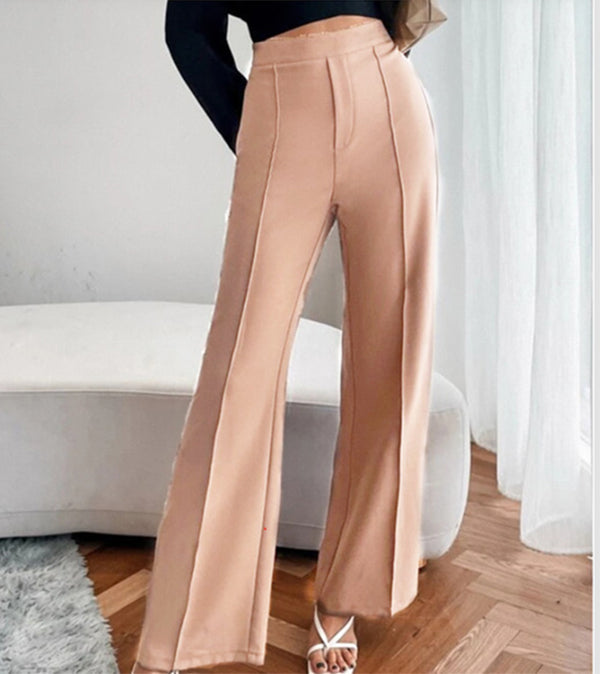 Loose Straight Pants Women High Waist Casual Trousers - Minihomy