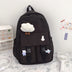 Nylon School Bags For Teenage Girls Waterproof School Laptop Backpack - Minihomy