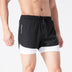 Men's Drawstring Sports Shorts Double Layer Quick Dry High Elasticity Activewear Pants - Minihomy